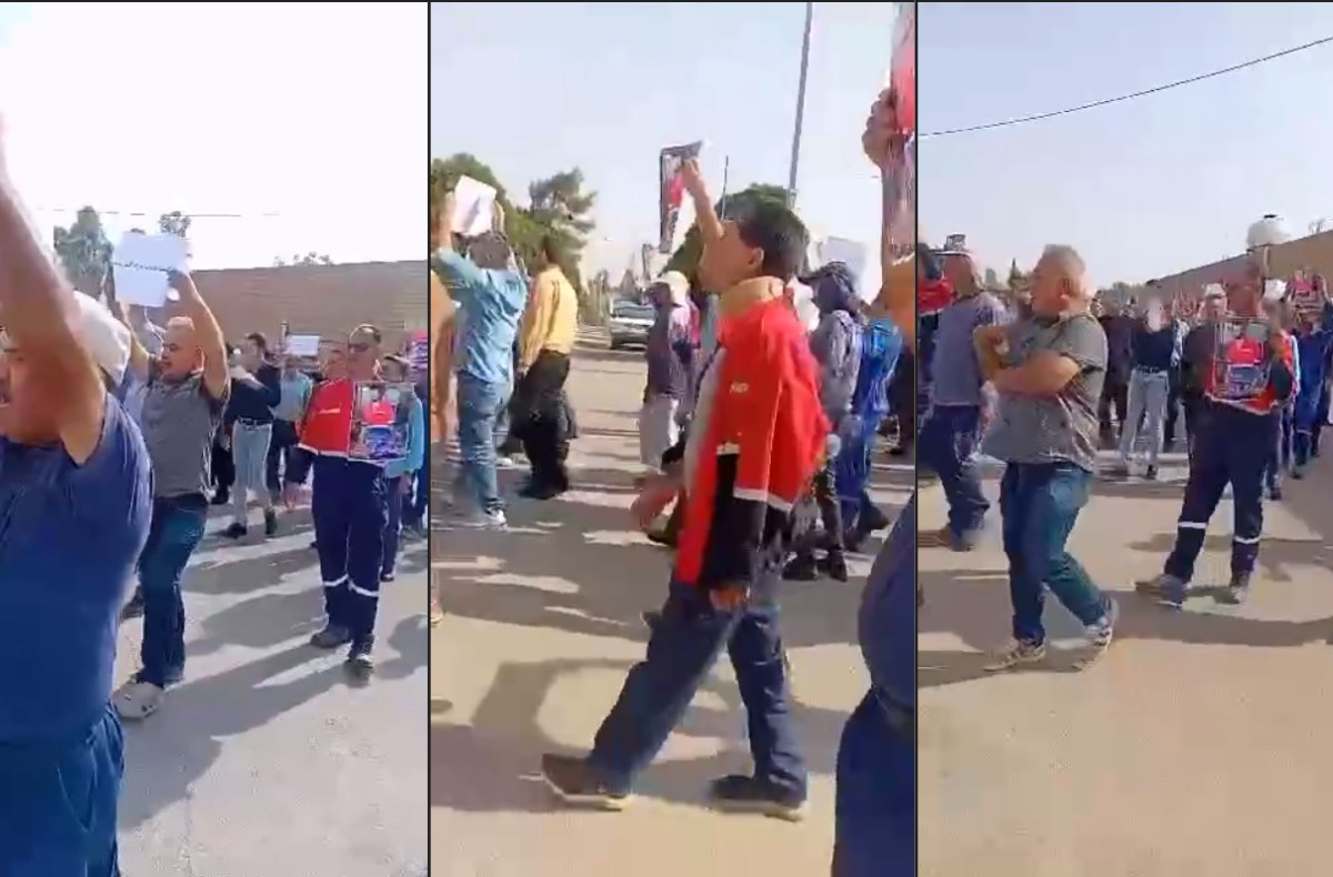 تجمع اعتراضی کارگران پیمانکاری نفت و گاز گچساران